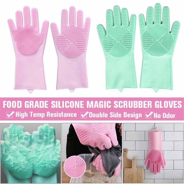 disposable gloves 1/2 pair household magic silicone dishwashing scrubber dish washing sponge rubber scrub kitchen cleaning
disposable gloves 1/2 pair household magic silicone dishwashing scrubber dish washing sponge rubber scrub kitchen cleaning