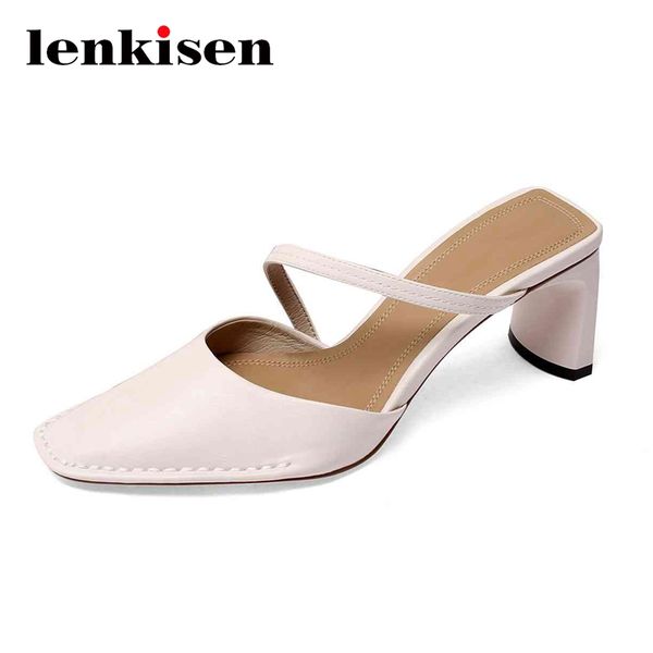 lenkisen genuine leather breathable all-match beauty lady dress cozy square toe high strange heel mules slip on women pumps l19, Black
lenkisen genuine leather breathable all-match beauty lady dress cozy square toe high strange heel mules slip on women pumps l19, Black