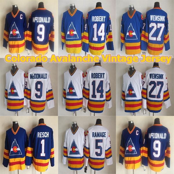 colorado avalanche vintage jersey 5 rob ramage 9 lanny mcdonald 14 rene robert 27 john wensink 1 glenn resch ccm throwback hockey jerseys, Black;red
colorado avalanche vintage jersey 5 rob ramage 9 lanny mcdonald 14 rene robert 27 john wensink 1 glenn resch ccm throwback hockey jerseys, Black;red