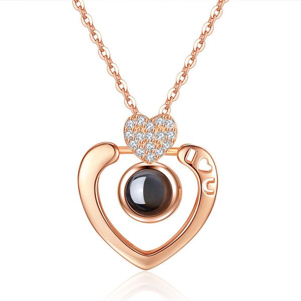 valentine's day gift fashion 100 languages projection heart-shaped necklace women clavicle chain female gifts jewelry, Silver
valentine's day gift fashion 100 languages projection heart-shaped necklace women clavicle chain female gifts jewelry, Silver