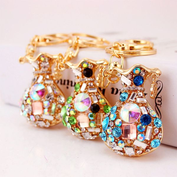 keychains creative car pendant keychain smart colorful crystal lucky bag key chain buckle fashion gift, Silver
keychains creative car pendant keychain smart colorful crystal lucky bag key chain buckle fashion gift, Silver