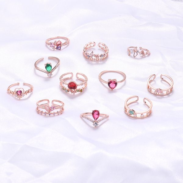 quality new korean sweet heart flower cubic zircon adjustable rings for women fashion waterdrop crystal bague party jewelry
quality new korean sweet heart flower cubic zircon adjustable rings for women fashion waterdrop crystal bague party jewelry