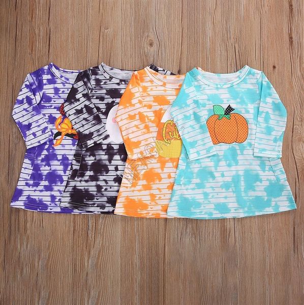 children girls long sleeve dresses halloween pumkin striped tie dye t shirt one piece dress kids halloween party dress clothing d91606, Red;yellow
children girls long sleeve dresses halloween pumkin striped tie dye t shirt one piece dress kids halloween party dress clothing d91606, Red;yellow