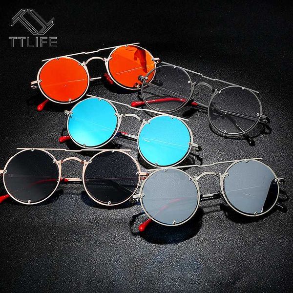 sunglasseslife steampunk round sunglasses women 2021 fashion retro vintage men punk oval eyewear glasses uv400, White;black
sunglasseslife steampunk round sunglasses women 2021 fashion retro vintage men punk oval eyewear glasses uv400, White;black