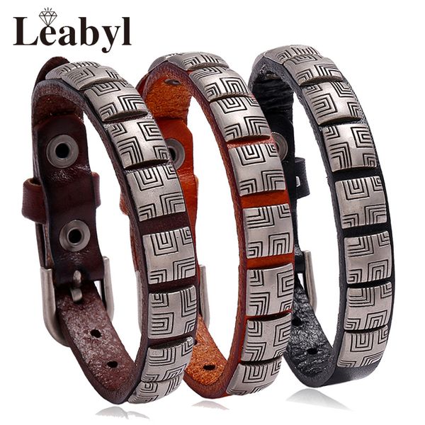 tennis leabyl classic punk series geometric rivet vintage leather strap bracelet for men child casual gift 3 color cow, Golden;silver
tennis leabyl classic punk series geometric rivet vintage leather strap bracelet for men child casual gift 3 color cow, Golden;silver