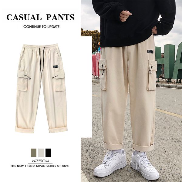 legible spring autumn casual pants men loose cargo pant men solid mens pant korean streetwear, Black
legible spring autumn casual pants men loose cargo pant men solid mens pant korean streetwear, Black