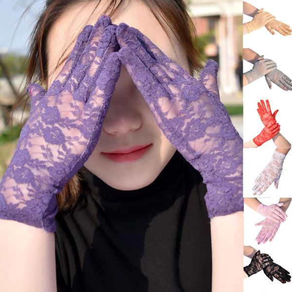 five fingers gloves outdoor uv-proof riding screen display party household lace breathable protection cycling touch, Blue;gray
five fingers gloves outdoor uv-proof riding screen display party household lace breathable protection cycling touch, Blue;gray