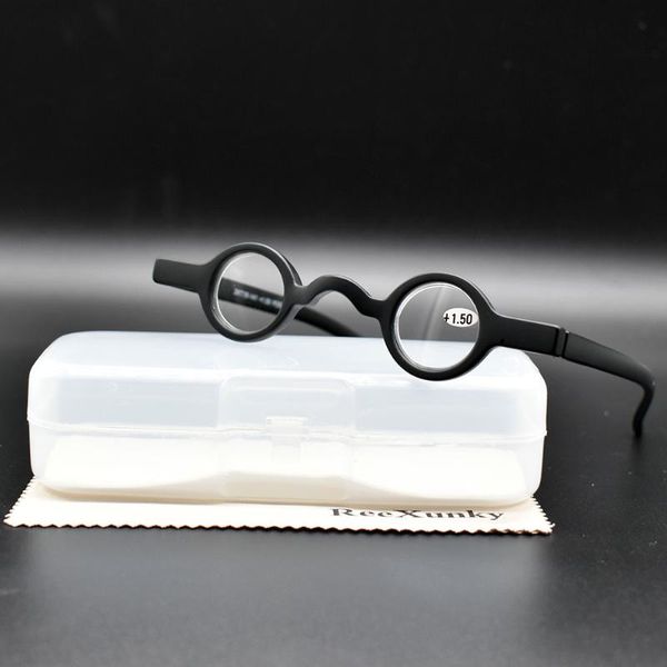 reexunky mini round reading glasses men women black red tr90 spectacles frame retro glasses focus magnifier lunette 1.5 2.0 2.5, White;black
reexunky mini round reading glasses men women black red tr90 spectacles frame retro glasses focus magnifier lunette 1.5 2.0 2.5, White;black