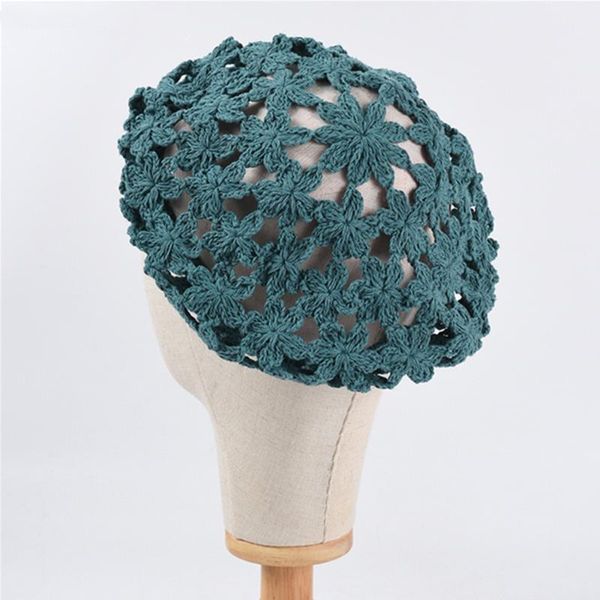 girl beret hat female handmade crochet flower painter hat solid color wild pumpkin literary retro newsboy, Blue;gray
girl beret hat female handmade crochet flower painter hat solid color wild pumpkin literary retro newsboy, Blue;gray