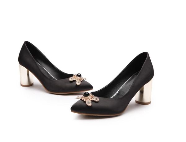 2020 spring and autumn with new style fashion high heel coarse heel pointed end women's shoes@as, Black
2020 spring and autumn with new style fashion high heel coarse heel pointed end women's shoes@as, Black