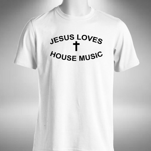 jesus loves house music mens t-shirt dj clubbing танец rave music lover дом дешевые оптовые тройники лето мужская мода tee 
jesus loves house music mens t-shirt dj clubbing танец rave music lover дом дешевые оптовые тройники лето мужская мода tee