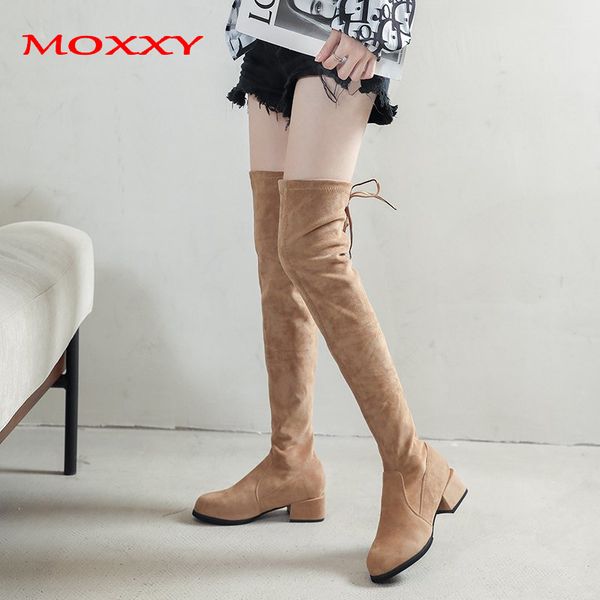 moxxy 2020 autumn over the knee boots women shoes black flock boots women heeled khaki thigh high plus size 35-41
moxxy 2020 autumn over the knee boots women shoes black flock boots women heeled khaki thigh high plus size 35-41