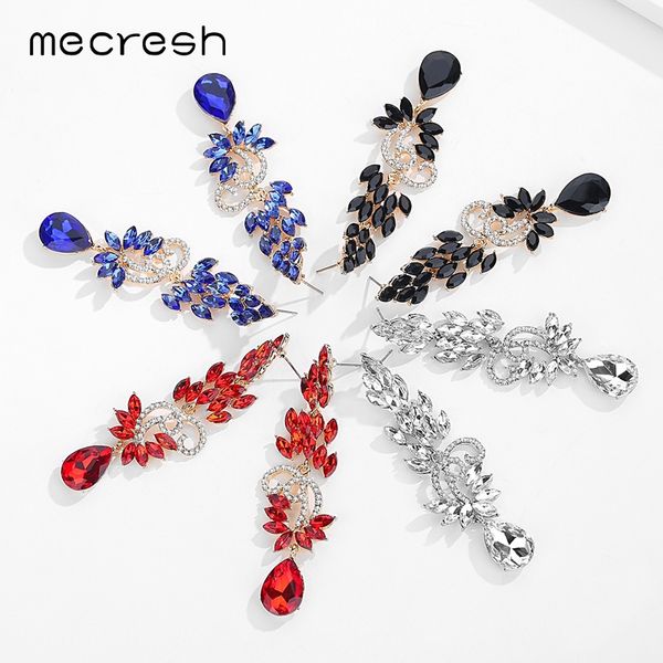 mecresh statement crystal long drop earrings for women korean leaf branch rhinestone christmas earrings fashion jewelry meh1208, Silver
mecresh statement crystal long drop earrings for women korean leaf branch rhinestone christmas earrings fashion jewelry meh1208, Silver