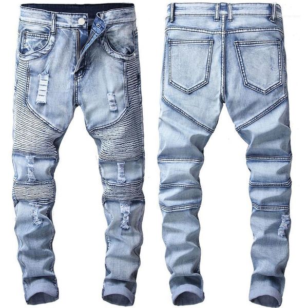 summer casual pencil pants mid waist jeans mens pants mens designer slim fit mens jeans fashion, Blue
summer casual pencil pants mid waist jeans mens pants mens designer slim fit mens jeans fashion, Blue