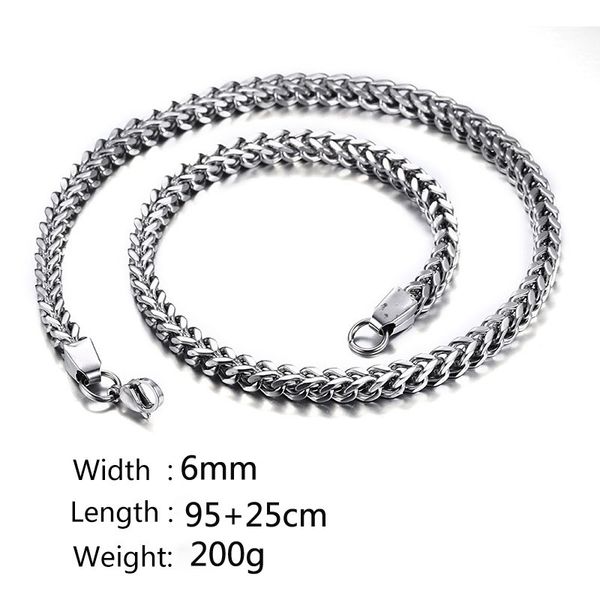 fxm stainless steel necklace l6 sell man 8mm wide 2 color stone steel gold color 95+25cm big chain for punk single style, Silver
fxm stainless steel necklace l6 sell man 8mm wide 2 color stone steel gold color 95+25cm big chain for punk single style, Silver