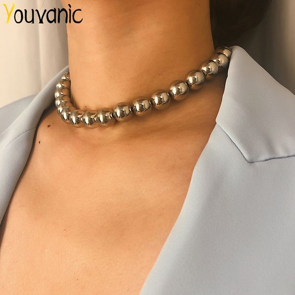 youvanic cuban punk big alloy beads choker necklace statement party jewelry gold ball thick clavicle chain for women collar 2364, Golden;silver
youvanic cuban punk big alloy beads choker necklace statement party jewelry gold ball thick clavicle chain for women collar 2364, Golden;silver