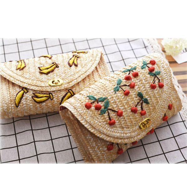 2020 лето новых женщин фрукты embrodery соломы сеть застежка сумки мода пляж сумка кошелек сумка
2020 лето новых женщин фрукты embrodery соломы сеть застежка сумки мода пляж сумка кошелек сумка