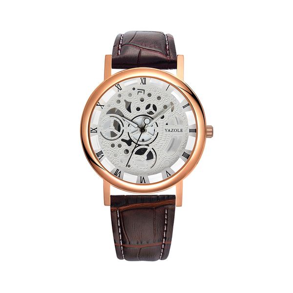 high-end hollow mens leather watch strap fashion non-mechanical quartz watch waterproof creative watch, Slivery;brown
high-end hollow mens leather watch strap fashion non-mechanical quartz watch waterproof creative watch, Slivery;brown