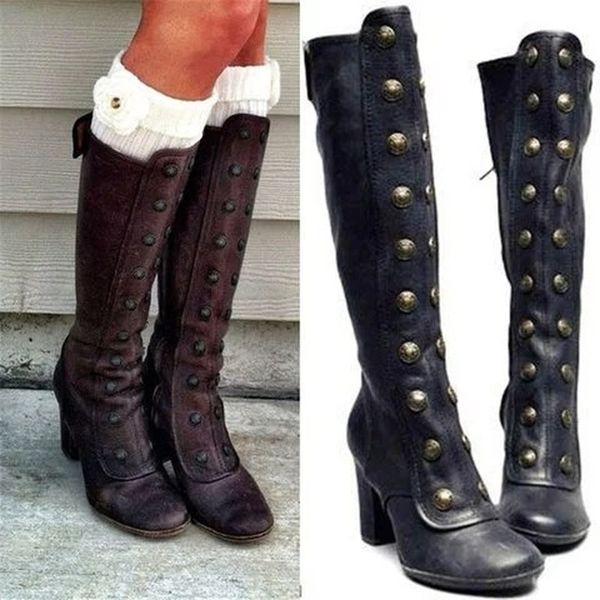 boots women knee high gladiator mid heels lace autumn plus size shoes booties vintage pu leather shoe botas mujer h125, Black
boots women knee high gladiator mid heels lace autumn plus size shoes booties vintage pu leather shoe botas mujer h125, Black