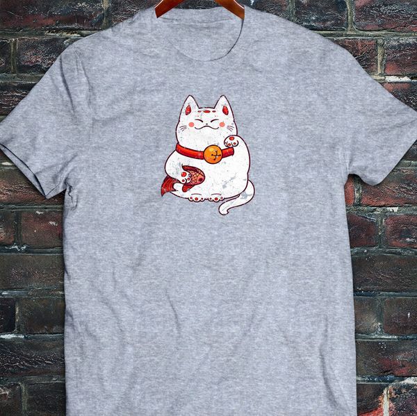 good luck cat maneki neko lucky charm china japan mens gray t-shirt cartoon t shirt men new fashion tshirt ing
good luck cat maneki neko lucky charm china japan mens gray t-shirt cartoon t shirt men new fashion tshirt ing