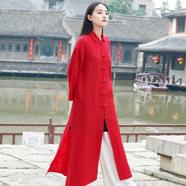 women's trench coats women autumn spring retro cotton linen coat outerwear ladies vintage oat overcoat female long 2021, Tan;black
women's trench coats women autumn spring retro cotton linen coat outerwear ladies vintage oat overcoat female long 2021, Tan;black