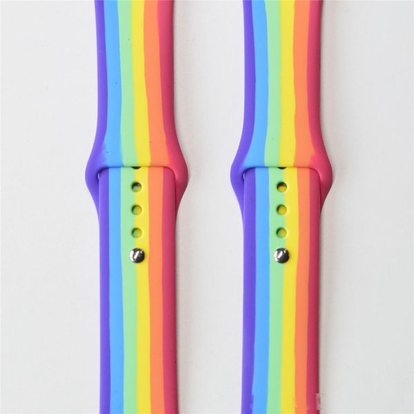 2020 new rainbow silicone strap for apple watch band 44mm 42mm iwatch series 5 4 3 2 1 wristband 40mm 38mm pulseira smart watchs
2020 new rainbow silicone strap for apple watch band 44mm 42mm iwatch series 5 4 3 2 1 wristband 40mm 38mm pulseira smart watchs