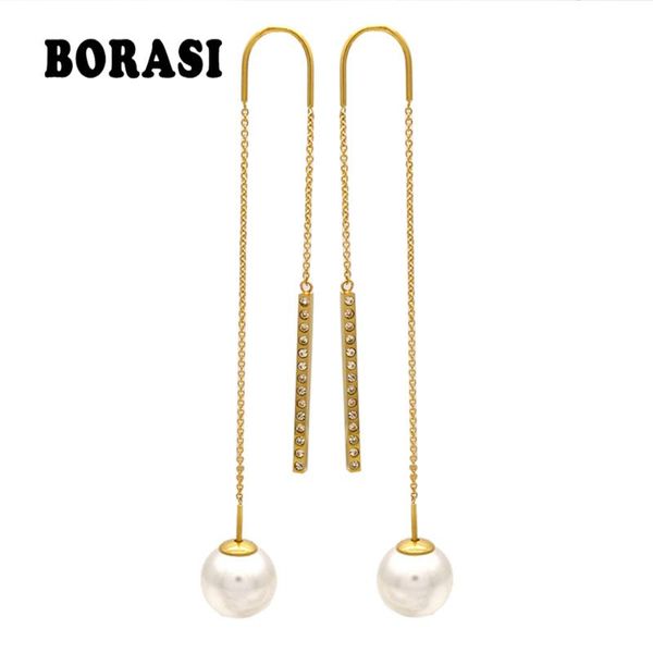 fashion gold color long tassel earrings for women bridal jewelry like chain earhook dangle pearl earrings boucle d'oreille, Silver
fashion gold color long tassel earrings for women bridal jewelry like chain earhook dangle pearl earrings boucle d'oreille, Silver