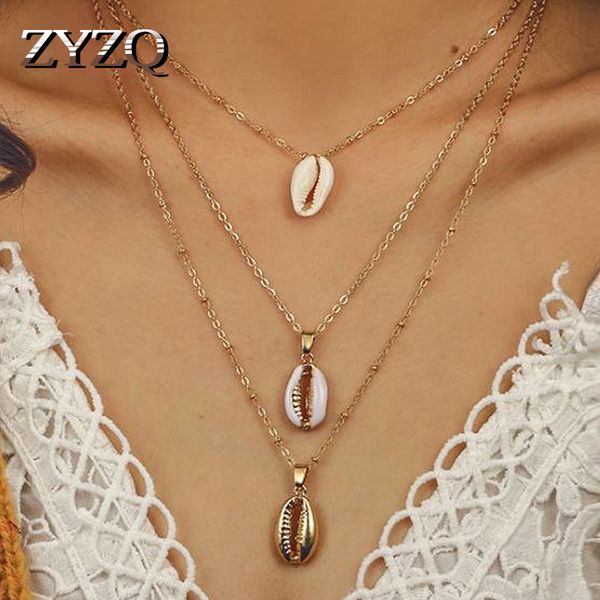 zyzq трехслойные ожерелья для женщин лето аксессуары sea shell раковина shaped ожерелье ювелирного изделий подвеска оптовой lotsbulk, Silver
zyzq трехслойные ожерелья для женщин лето аксессуары sea shell раковина shaped ожерелье ювелирного изделий подвеска оптовой lotsbulk, Silver