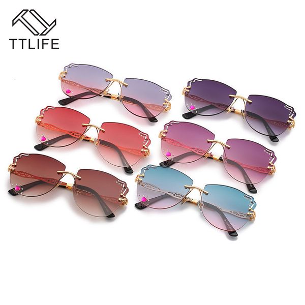 ttlife 2020 womens sunglasses rimless ladies metal sun glasses gradient lens brown black square gafas de sol female accessories, White;black
ttlife 2020 womens sunglasses rimless ladies metal sun glasses gradient lens brown black square gafas de sol female accessories, White;black
