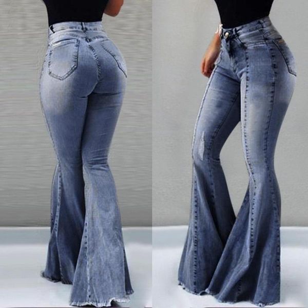 women's jeans 2021 casual slim stretchy denim waist oversized long flare pants light blue trousers for women #1217
women's jeans 2021 casual slim stretchy denim waist oversized long flare pants light blue trousers for women #1217