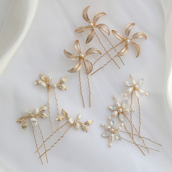 slbridal handmade alloy leaf freshwater pearls bridal hair pins wedding hair stickers women bridesmaids jewelry accessories, Golden;silver
slbridal handmade alloy leaf freshwater pearls bridal hair pins wedding hair stickers women bridesmaids jewelry accessories, Golden;silver