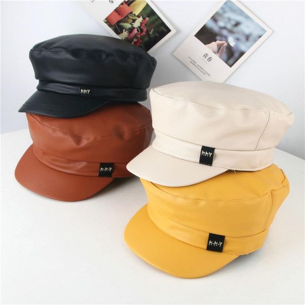 children pure color flat roof lmitation leather wild beret peaked cap hat, Blue;gray
children pure color flat roof lmitation leather wild beret peaked cap hat, Blue;gray