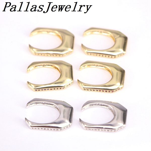 4pairs no pierced geometric shaped stackable ear cuff earcuffs crystal cz pave clip on earrings zirconia party wedding jewelry, Golden;silver
4pairs no pierced geometric shaped stackable ear cuff earcuffs crystal cz pave clip on earrings zirconia party wedding jewelry, Golden;silver