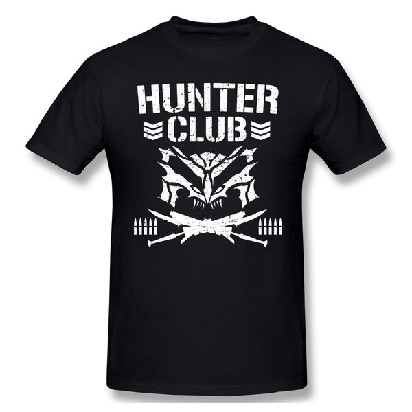 hunter club bullet club x t-shirt men shirt funny design monster hunter arpg ps4 game player streetwear print homme top