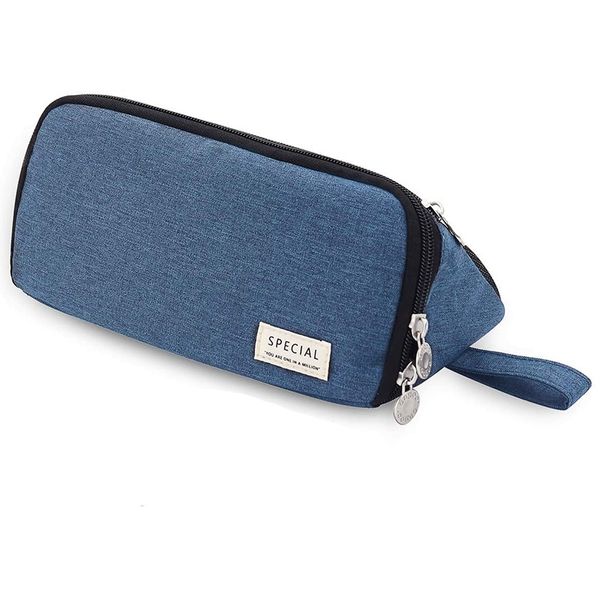 angoo pencil case big capacity pencil cases canvas holder with zipper stationery pouch for students school supplies(blue
angoo pencil case big capacity pencil cases canvas holder with zipper stationery pouch for students school supplies(blue