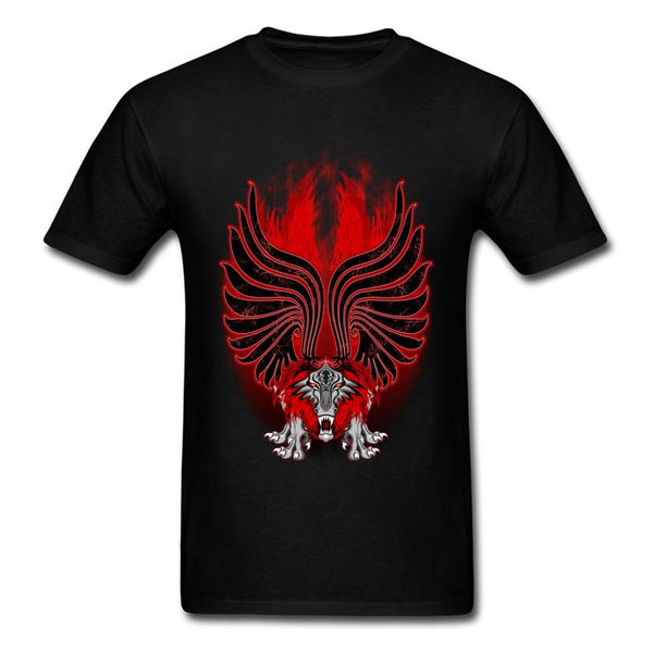 dragon gargoyle tattoo style t shirt o neck print short sleeve 100% cotton men's t shirts geek clothing shirt