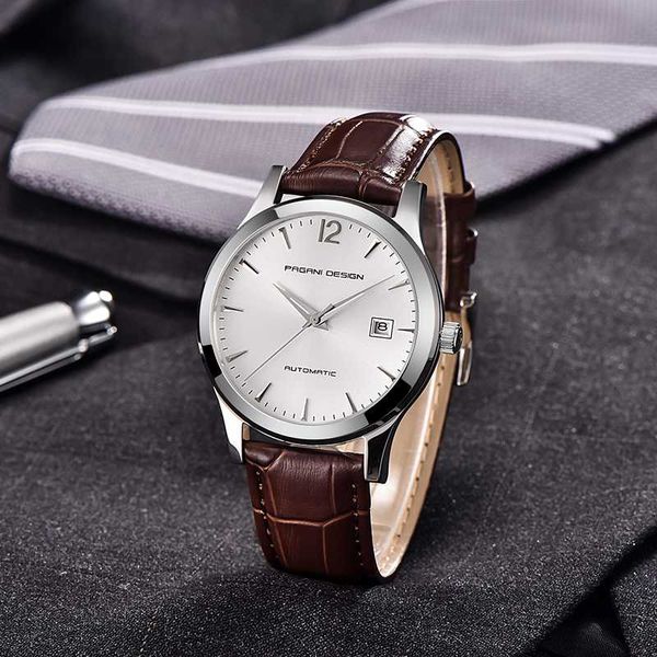 wristwatches pagani design brand men's classic mechanical watch waterproof clock male luxury business leather automatic relojes hombre, Slivery;brown
wristwatches pagani design brand men's classic mechanical watch waterproof clock male luxury business leather automatic relojes hombre, Slivery;brown