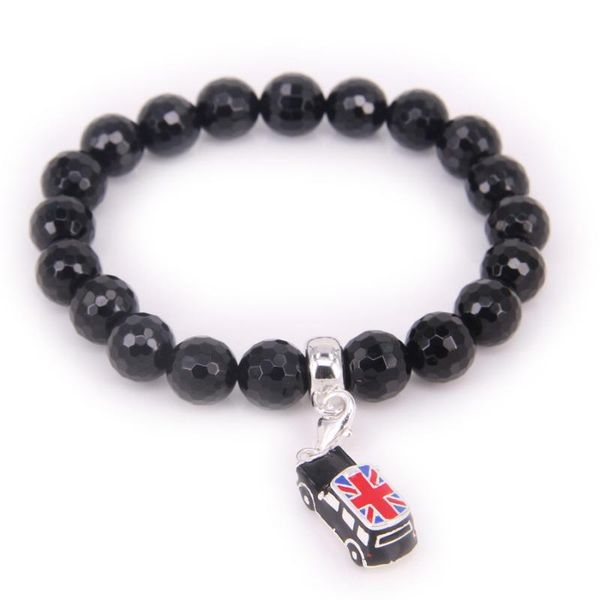 style 128 black facet onyx beads bracelet with a charm carrier, european bead bracelet fine jewelry for women men b402
style 128 black facet onyx beads bracelet with a charm carrier, european bead bracelet fine jewelry for women men b402