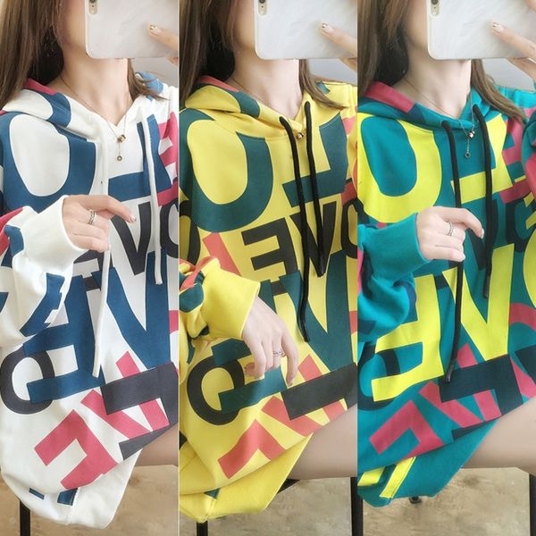 large size women's 2020 autumn and winter korean style loose sweater sweater women's hooded large letter printed thin 200kg mm 8ij, Black
large size women's 2020 autumn and winter korean style loose sweater sweater women's hooded large letter printed thin 200kg mm 8ij, Black