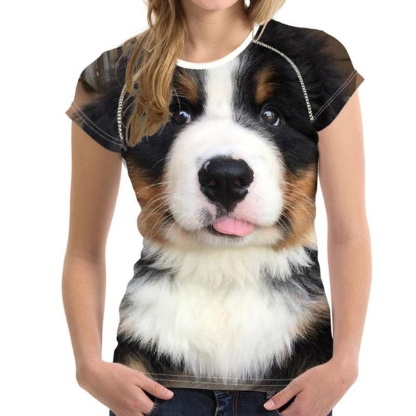 mozoeyu funny pattern t shirts women kawaii 3d bernese mountain dog printing female summer t-shirts harajuku short tees, White
mozoeyu funny pattern t shirts women kawaii 3d bernese mountain dog printing female summer t-shirts harajuku short tees, White