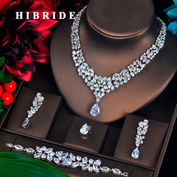 hibride luxury clear cubic zircon pendientes wedding jewelry set 4 pcs earring bracelet necklace ring brincos bijoux set n-631, Silver
hibride luxury clear cubic zircon pendientes wedding jewelry set 4 pcs earring bracelet necklace ring brincos bijoux set n-631, Silver