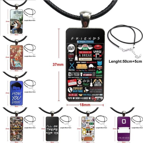 pendant necklaces friends tv show painted series funny glass necklace handmade half rectangle for women jewellery, Silver
pendant necklaces friends tv show painted series funny glass necklace handmade half rectangle for women jewellery, Silver