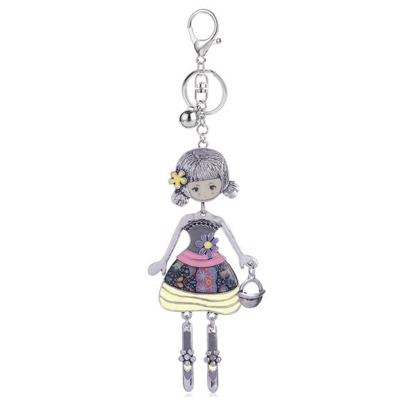 keyring of lovely doll with a bag key chain cute fashion kids jewelry alloy enamel dolls keychain keyring baby for girls women, Slivery;golden
keyring of lovely doll with a bag key chain cute fashion kids jewelry alloy enamel dolls keychain keyring baby for girls women, Slivery;golden