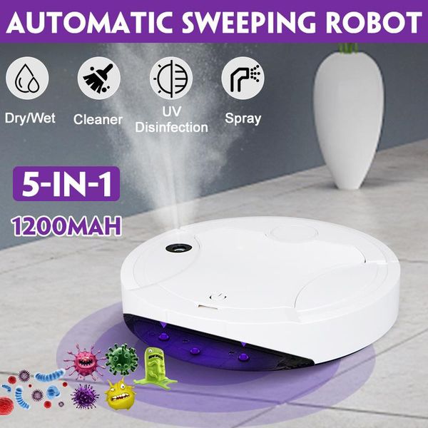 5 in 1 автоматический многофункциональный умный робот пылесос mopping usb зарядка робот sweeper dry / wet уф дезинфекция очиститель
5 in 1 автоматический многофункциональный умный робот пылесос mopping usb зарядка робот sweeper dry / wet уф дезинфекция очиститель