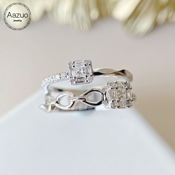 cluster rings aazuo ins style 18k orignal white gold real diamonds fashion lock chains ring for woman engagement senior party, Golden;silver
cluster rings aazuo ins style 18k orignal white gold real diamonds fashion lock chains ring for woman engagement senior party, Golden;silver