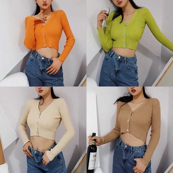 bradely michelle 2020 women streetwear full v-nec cardigans single breasted big elastic knitted autumn spring sweaters crop, White
bradely michelle 2020 women streetwear full v-nec cardigans single breasted big elastic knitted autumn spring sweaters crop, White