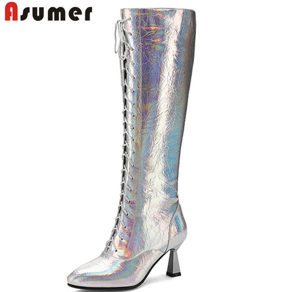 asumer big size 34-43 fashion knee high boots women colour cross tied genuine leather boots high heels prom autumn winter, Black
asumer big size 34-43 fashion knee high boots women colour cross tied genuine leather boots high heels prom autumn winter, Black