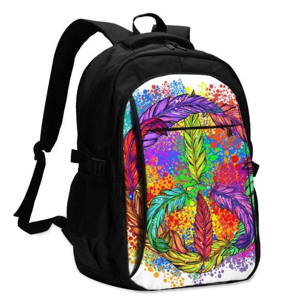 usb charging lapwomen's backpack for teenage girls school backpack hippie feathers boho peace and love travel bagpack
usb charging lapwomen's backpack for teenage girls school backpack hippie feathers boho peace and love travel bagpack