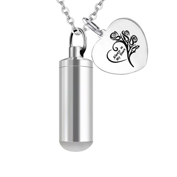 ashes for pet/human cremation pendant stainless steel flowers print silver cylinder ashes necklace jewelry keepsake-always in my heart
ashes for pet/human cremation pendant stainless steel flowers print silver cylinder ashes necklace jewelry keepsake-always in my heart