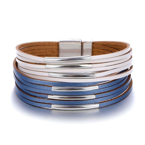 ifmia new fashion wrap couples bracelet for women men multiple layers leather bracelets with slide simple statement jewelry 2020, Golden;silver
ifmia new fashion wrap couples bracelet for women men multiple layers leather bracelets with slide simple statement jewelry 2020, Golden;silver